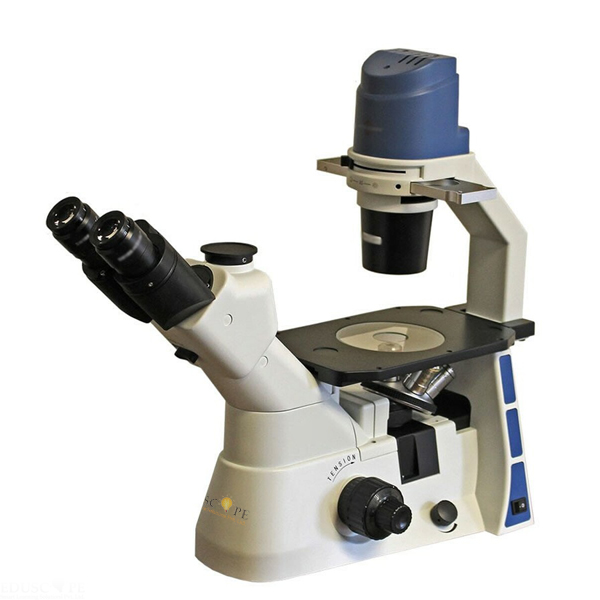 Trinocular Inverted Microscope with Plan Achromat Objectives