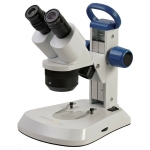 Stereo Microscope with Objectives, Rechargeable LED Illumination